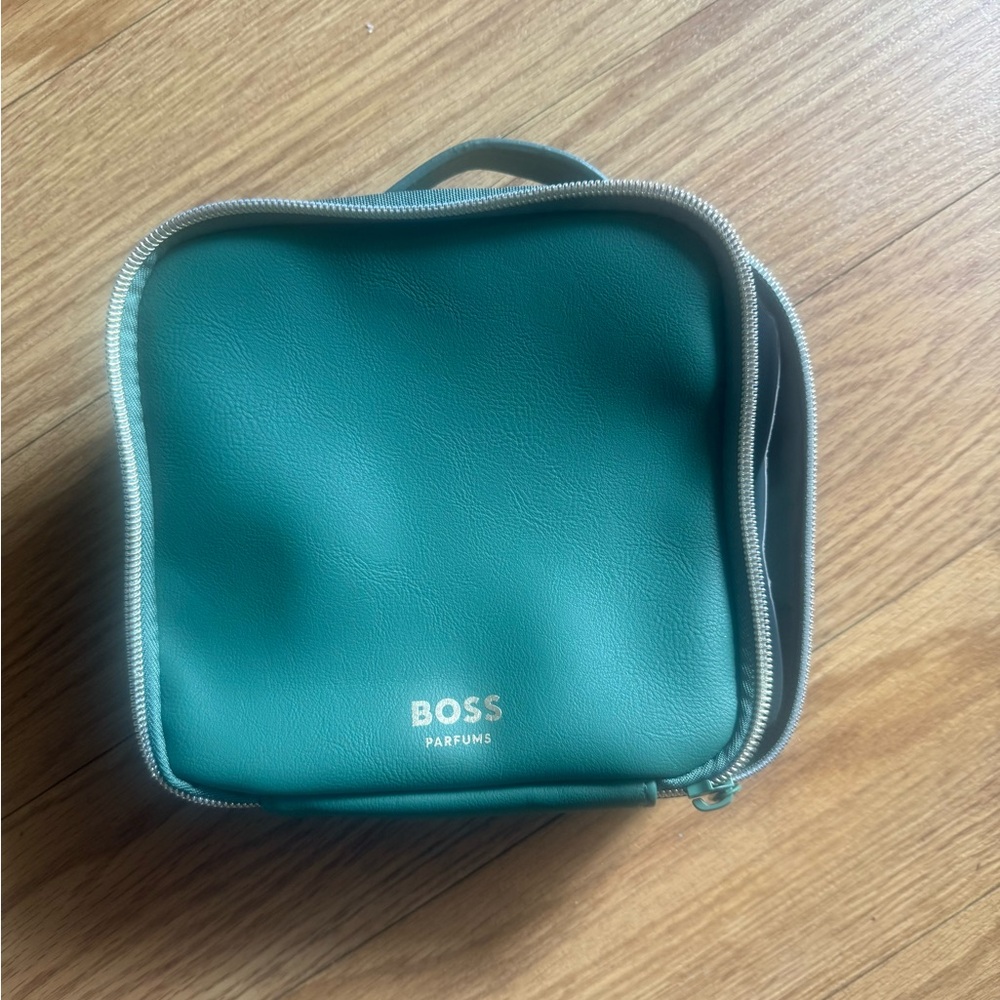 Hugo Boss Green Toiletry Bag for Men